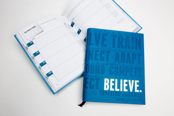 Believe Training Journal (Boston Blue)